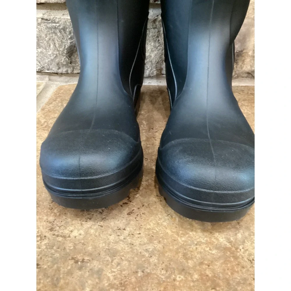 Itasca Mens PVC Waterproof Boots Black Tall Rain Work Boot 6847012 Size 7 New